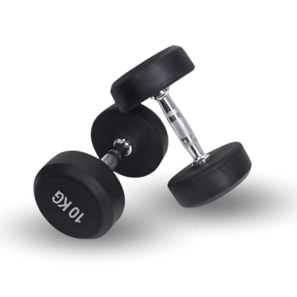 ดัมเบลยางออกกำลังกาย Homefittools แบบกลม 10 kg